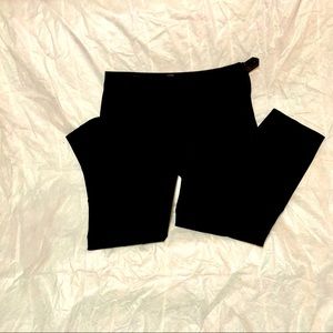 Talbots ankle length black khakis, side zip